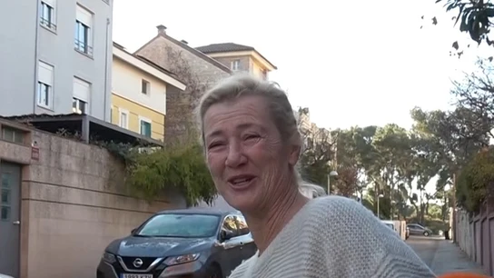 Ana Duato saliendo de su casa Ana Duato saliendo de su casa