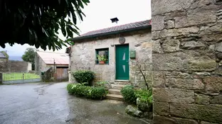 La casa donde un hombre propinó una paliza a su madre La casa donde un hombre propinó una paliza a su madre