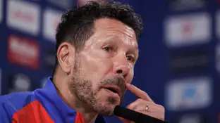 Diego Pablo Simeone en rueda de prensa Diego Pablo Simeone en rueda de prensa