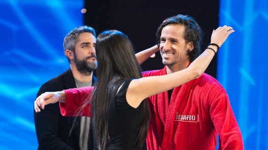 Feliciano López abraza a Victoria de Marichalar Feliciano López abraza a Victoria de Marichalar