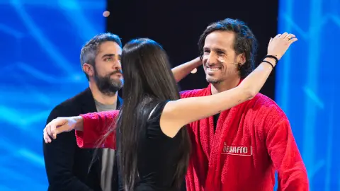 Feliciano López abraza a Victoria de Marichalar Feliciano López abraza a Victoria de Marichalar