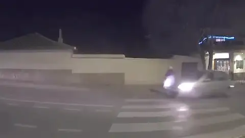 Momento del atropello Momento del atropello