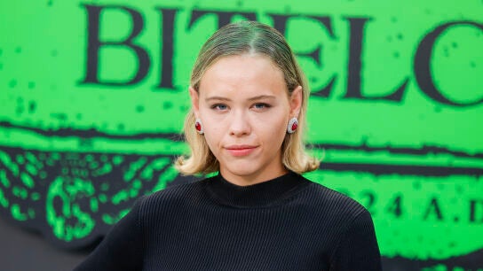 Almudena Lapique, en un estreno en Madrid