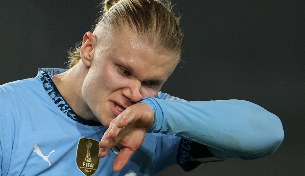 Erling Haaland con el Manchester City