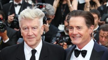 David Lynch y Kyle MacLachlan en Cannes en 2017