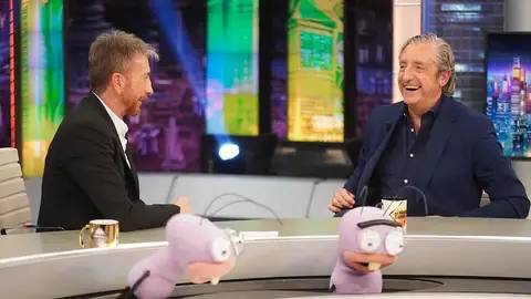 Josep Pedrerol y Pablo Motos ponen a prueba su ojo futbolístico en El Hormiguero Josep Pedrerol y Pablo Motos ponen a prueba su ojo futbolístico en El Hormiguero