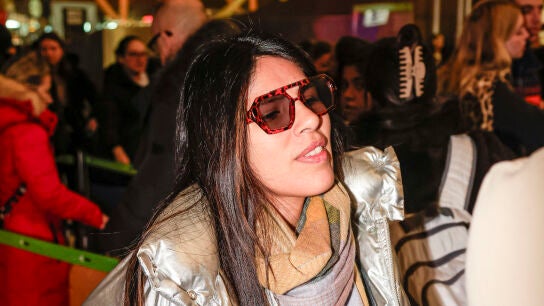 Isa Pantoja, en el aeropuerto de Madrid