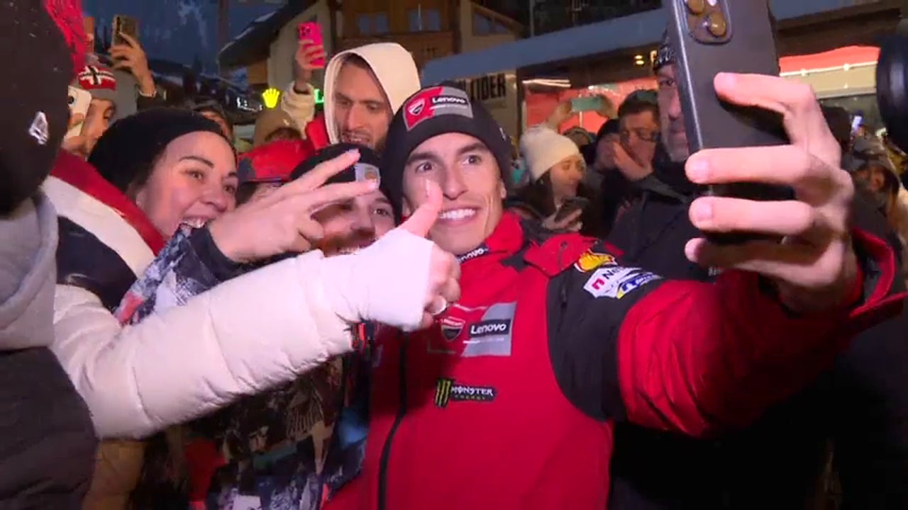 Marc Márquez cambia la moto por los esquís en Madonna di Campiglio Marc Márquez cambia la moto por los esquís en Madonna di Campiglio