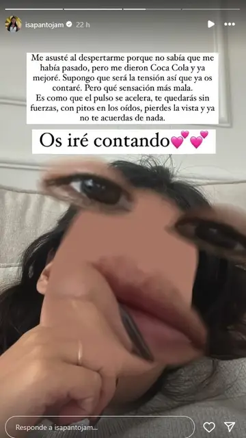 Isa Pantoja sufre un desmayo Isa Pantoja sufre un desmayo