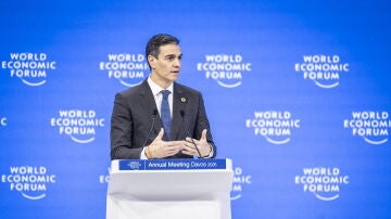 Pedro Sánchez en el Foro de Davos