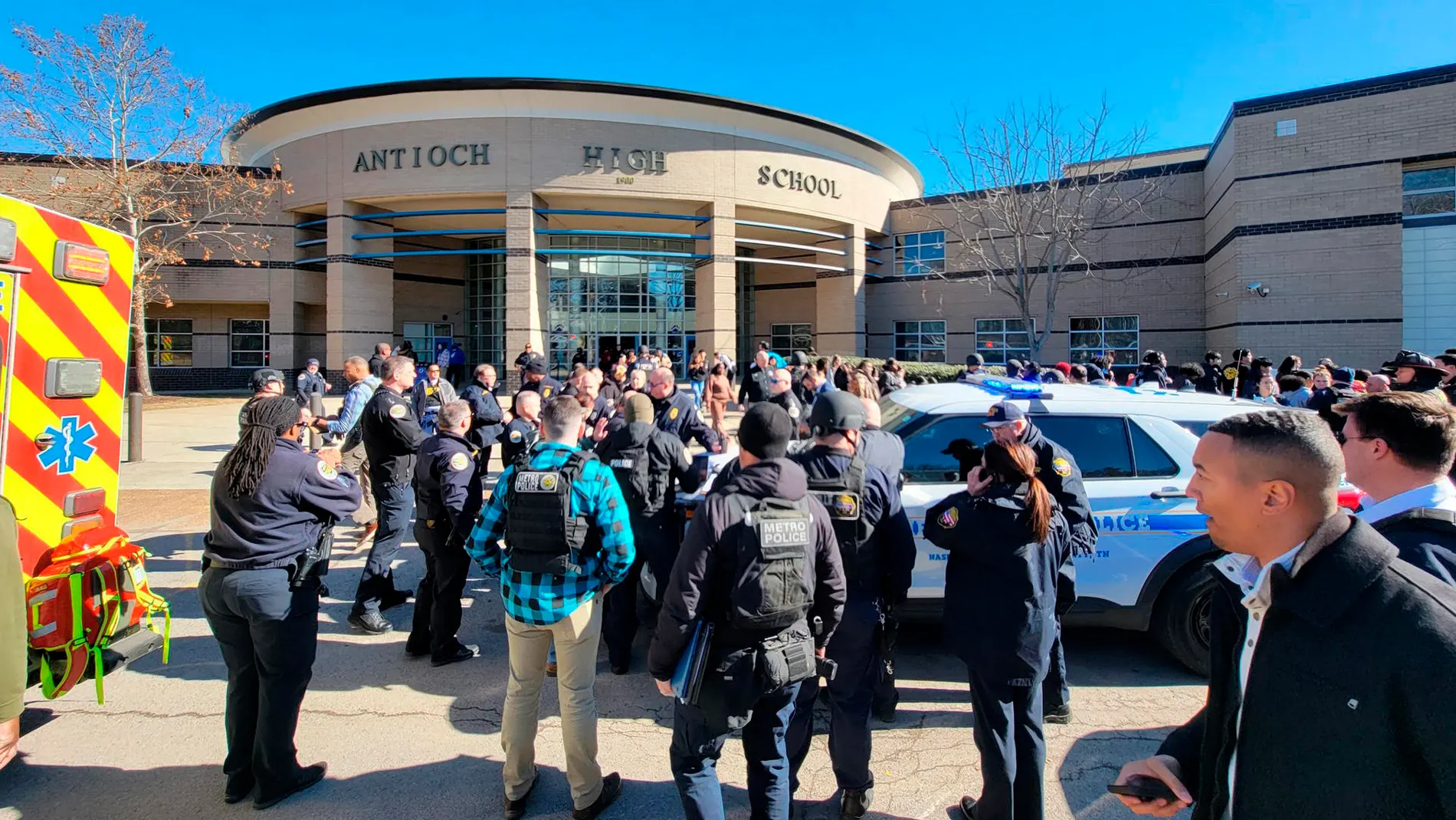 Escuela secundaria Antioch donde se ha producido el tiroteo Escuela secundaria Antioch donde se ha producido el tiroteo