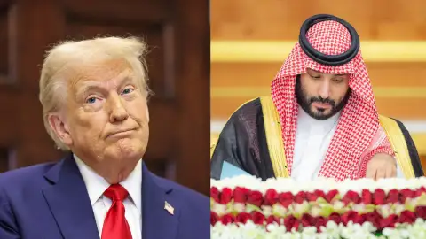 El presidente de Estados Unidos, Donald Trump, y el príncipe heredero y primer ministro de Arabia Saudí, Mohammed Bin Salmán. El presidente de Estados Unidos, Donald Trump, y el príncipe heredero y primer ministro de Arabia Saudí, Mohammed Bin Salmán.