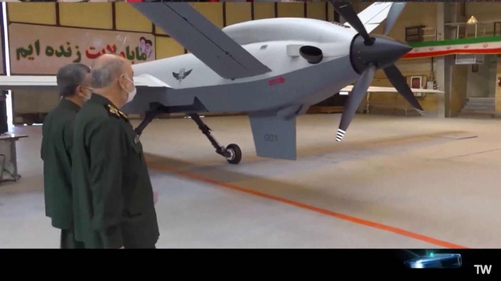 Irán desvela un nuevo dron con un radio de alcance de 4.000 kilómetros y carga explosiva de 500 kilogramos