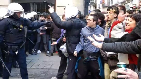 Desalojo de la Antiga Massana de Barcelona