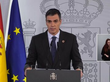 Comparecencia de Pedro Sánchez en Moncloa