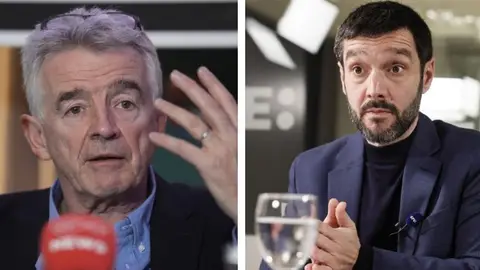 Bustinduy y Michael O'Leary Bustinduy y Michael O'Leary