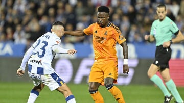 Vinicius y Munir en el partido de ida de la presente Liga