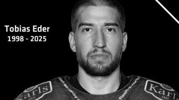 Publicación del Eisbären Berlín sobre la muerte de Tobias Eder