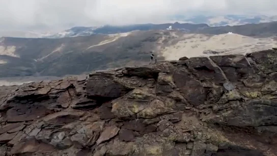 El ultrarunner Nico Molina, en Sierra Nevada El ultrarunner Nico Molina, en Sierra Nevada
