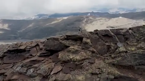 El ultrarunner Nico Molina, en Sierra Nevada El ultrarunner Nico Molina, en Sierra Nevada