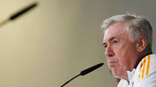 Carlo Ancelotti, en rueda de prensa Carlo Ancelotti, en rueda de prensa