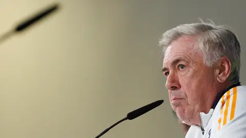 Carlo Ancelotti, en rueda de prensa Carlo Ancelotti, en rueda de prensa