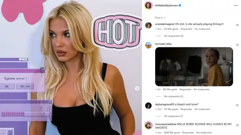 Millie Bobby Brown se tiñe de rubia Millie Bobby Brown se tiñe de rubia