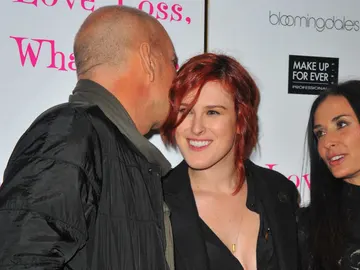 Rumer Willis con sus padres, Demi Moore y Bruce Willis Rumer Willis con sus padres, Demi Moore y Bruce Willis