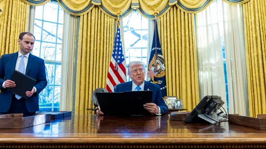 El presidente de Estados Unidos, Donald Trump, en el Despacho Oval de la Casa Blanca El presidente de Estados Unidos, Donald Trump, en el Despacho Oval de la Casa Blanca