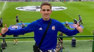 El joven futbolista Jakov Jelkic El joven futbolista Jakov Jelkic