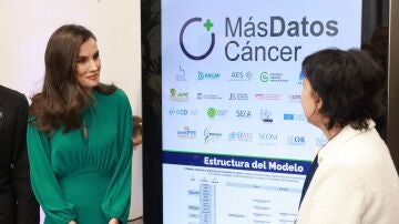 La reina Letizia ha presidido el acto de presentación de la herramienta digital "Más Datos Cáncer"