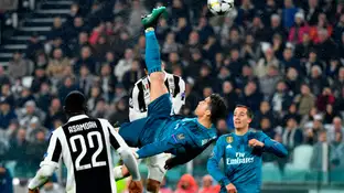 La célebre chilena de Cristiano Ronaldo a la Juventus en 2018 La célebre chilena de Cristiano Ronaldo a la Juventus en 2018