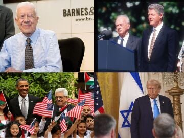 Jimmy Carter, Bill Clinton, Barack Obama y Donald Trump