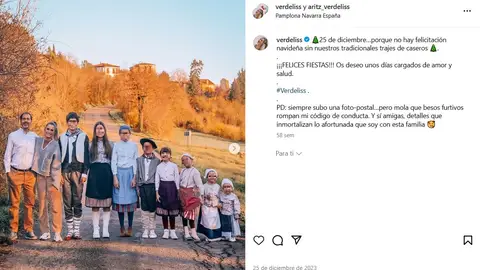 Aritz y Verdeliss con sus ocho hijos Aritz y Verdeliss con sus ocho hijos