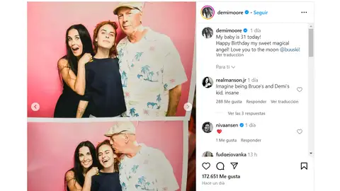 Demi Moore, Tallulah y Bruce Willis Demi Moore, Tallulah y Bruce Willis