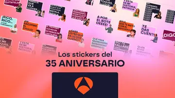 Descárgate todos los stickers del 35 aniversario de Antena 3 Descárgate todos los stickers del 35 aniversario de Antena 3