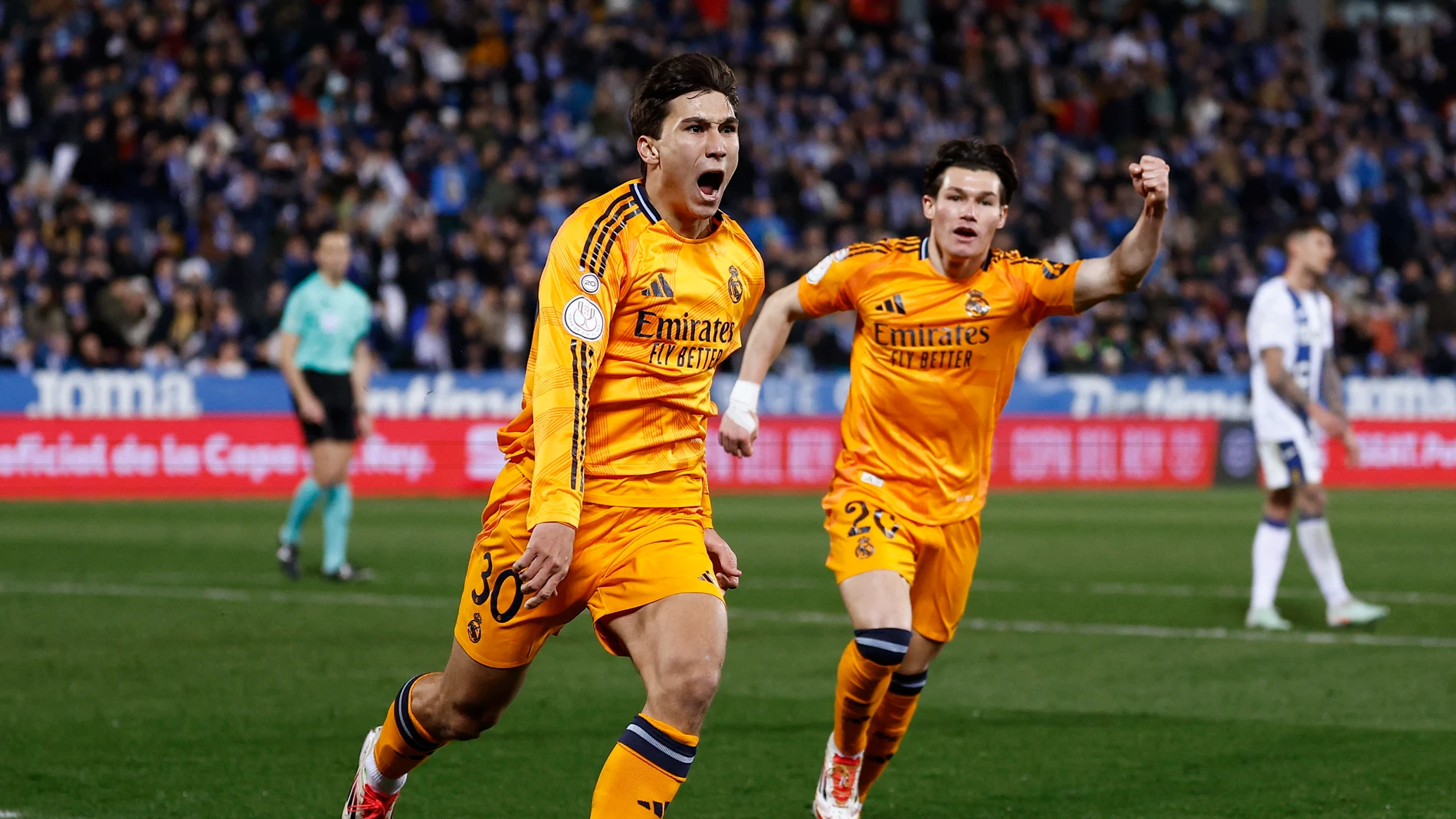 Gonzalo celebra su gol ante el Leganés en Butarque Gonzalo celebra su gol ante el Leganés en Butarque