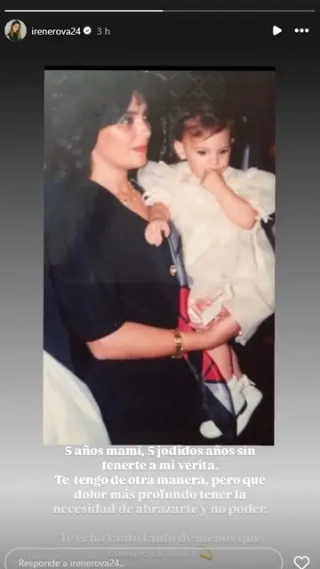 Irene Rosales recuerda a su madre fallecida Irene Rosales recuerda a su madre fallecida