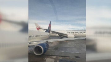 Choque de un Avión de Japan Airlines con una aeronave de Delta en Seattle