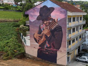 Fene vuelve a ganar: este es el premio al Mejor Mural del Mundo y se llama “Charanguista Andino”