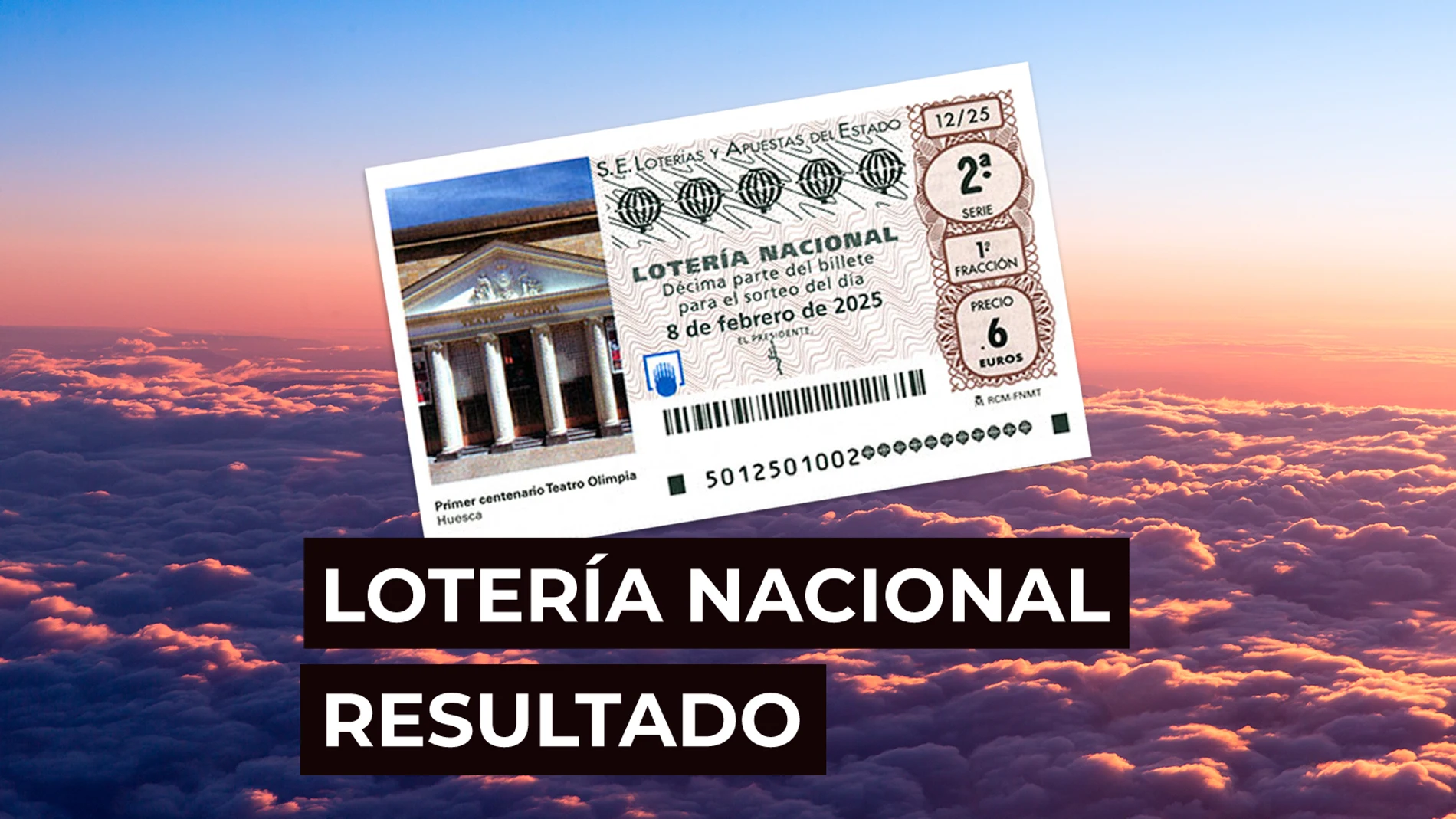 Sorteo Lotería Nacional: Comprobar décimo de hoy sábado 8 de febrero, en directo Sorteo Lotería Nacional: Comprobar décimo de hoy sábado 8 de febrero, en directo