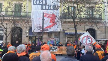 Concentración de pensionistas en Casa Orsola