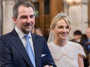 Nicolás de Grecia y Chrysi Vardinogiannis en su boda Nicolás de Grecia y Chrysi Vardinogiannis en su boda
