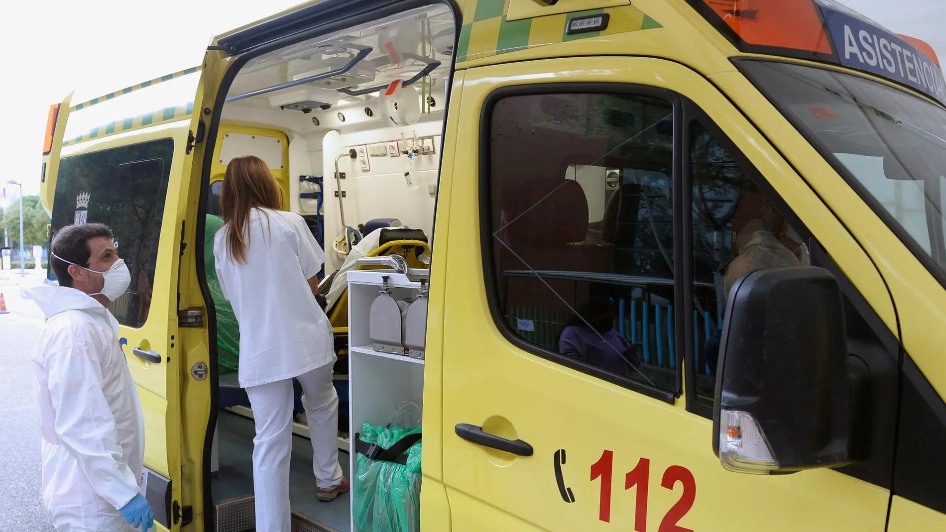 Imagen de archivo de una asistencia del 112 en Castilla y León Imagen de archivo de una asistencia del 112 en Castilla y León