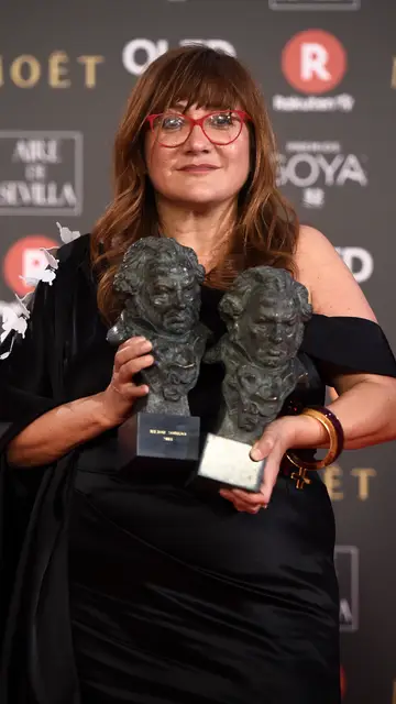 Isabel Coixet con dos Goya en 2018 Isabel Coixet con dos Goya en 2018
