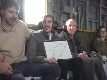 Imagen de uno de los rehenes liberados por Hamás. Imagen de uno de los rehenes liberados por Hamás.