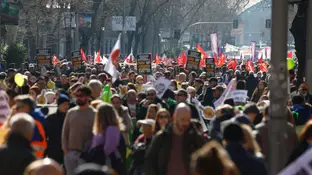 Imagen de la macha por la vivienda en Madrid Imagen de la macha por la vivienda en Madrid
