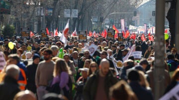 Imagen de la macha por la vivienda en Madrid