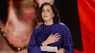La actriz María Isasi, hija de Marisa Paredes, durante la gala de los Premios Goya 2025 La actriz María Isasi, hija de Marisa Paredes, durante la gala de los Premios Goya 2025