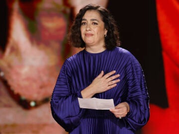 La actriz María Isasi, hija de Marisa Paredes, durante la gala de los Premios Goya 2025